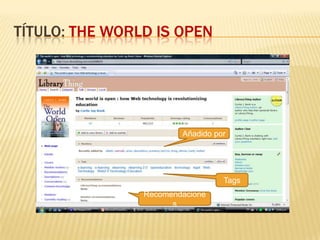 Título: TheWorldis openAñadidoporTagsRecomendaciones