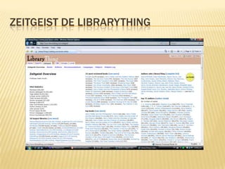 Zeitgeist de librarything