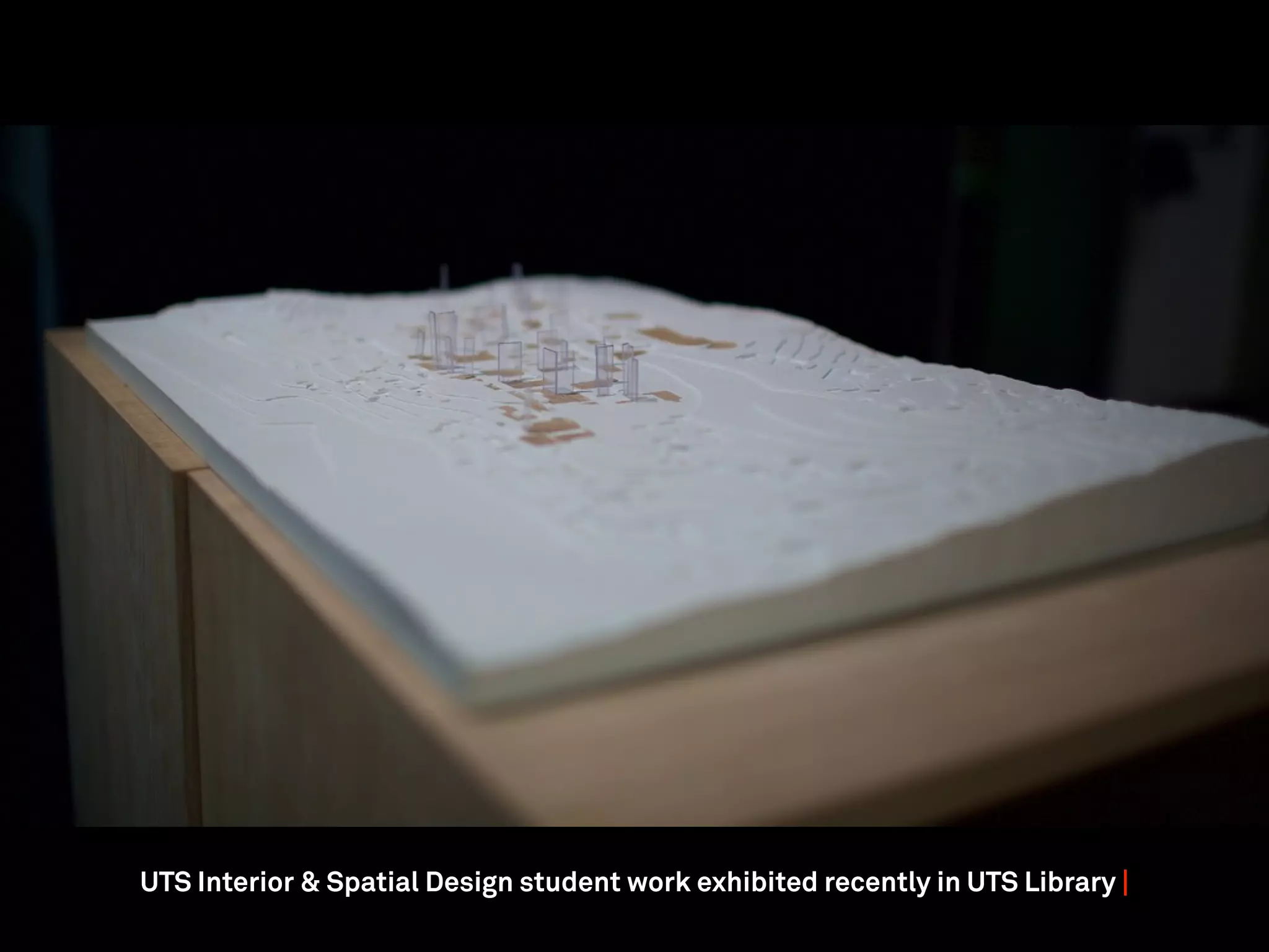 UTS Interior & Spatial Design student work exhibited recently in UTS Library |
 