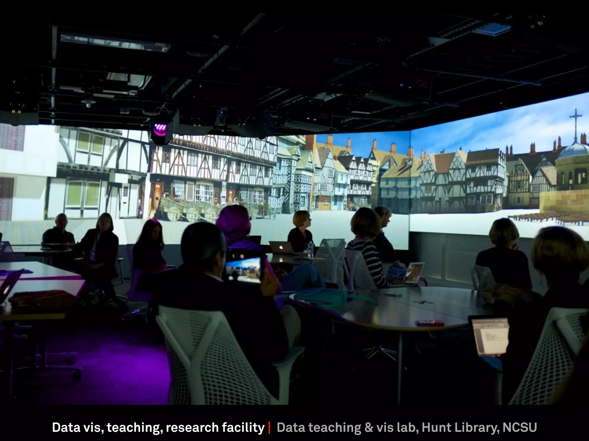 Data vis, teaching, research facility | Data teaching & vis lab, Hunt Library, NCSU
 