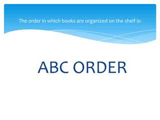 Library vocabulary 1 2 | PPTX