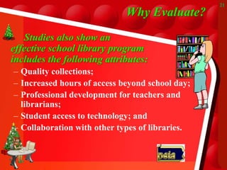 Wrapping the Gift? The Role of the School Library and Evaluating the ...