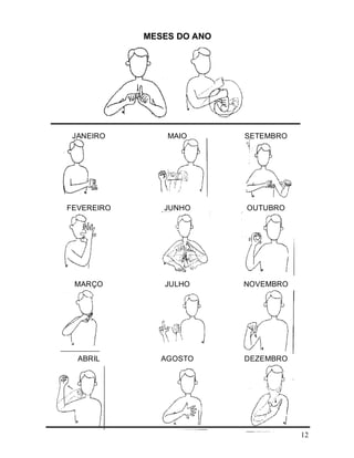 12
MESES DO ANO
JANEIRO MAIO SETEMBRO
FEVEREIRO JUNHO OUTUBRO
MARÇO JULHO NOVEMBRO
ABRIL AGOSTO DEZEMBRO
 