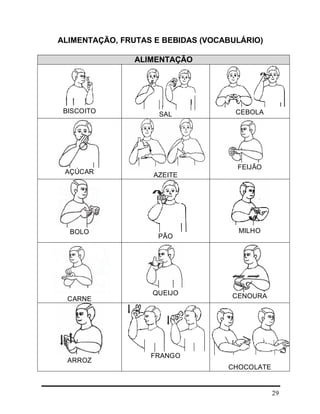 29
ALIMENTAÇÃO, FRUTAS E BEBIDAS (VOCABULÁRIO)
ALIMENTAÇÃO
BISCOITO SAL CEBOLA
AÇÚCAR AZEITE
FEIJÃO
BOLO
PÃO
MILHO
CARNE
QUEIJO CENOURA
ARROZ
FRANGO
CHOCOLATE
 