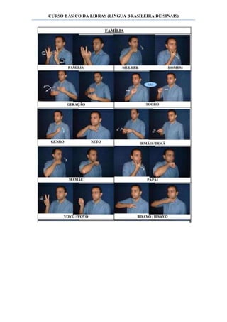 CURSO BÁSICO DA LIBRAS (LÍNGUA BRASILEIRA DE SINAIS)
 