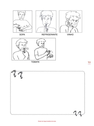 53
Estudo da língua brasileira de sinais
SOPA REFRIGERANTE VINHO
TOMATE
 