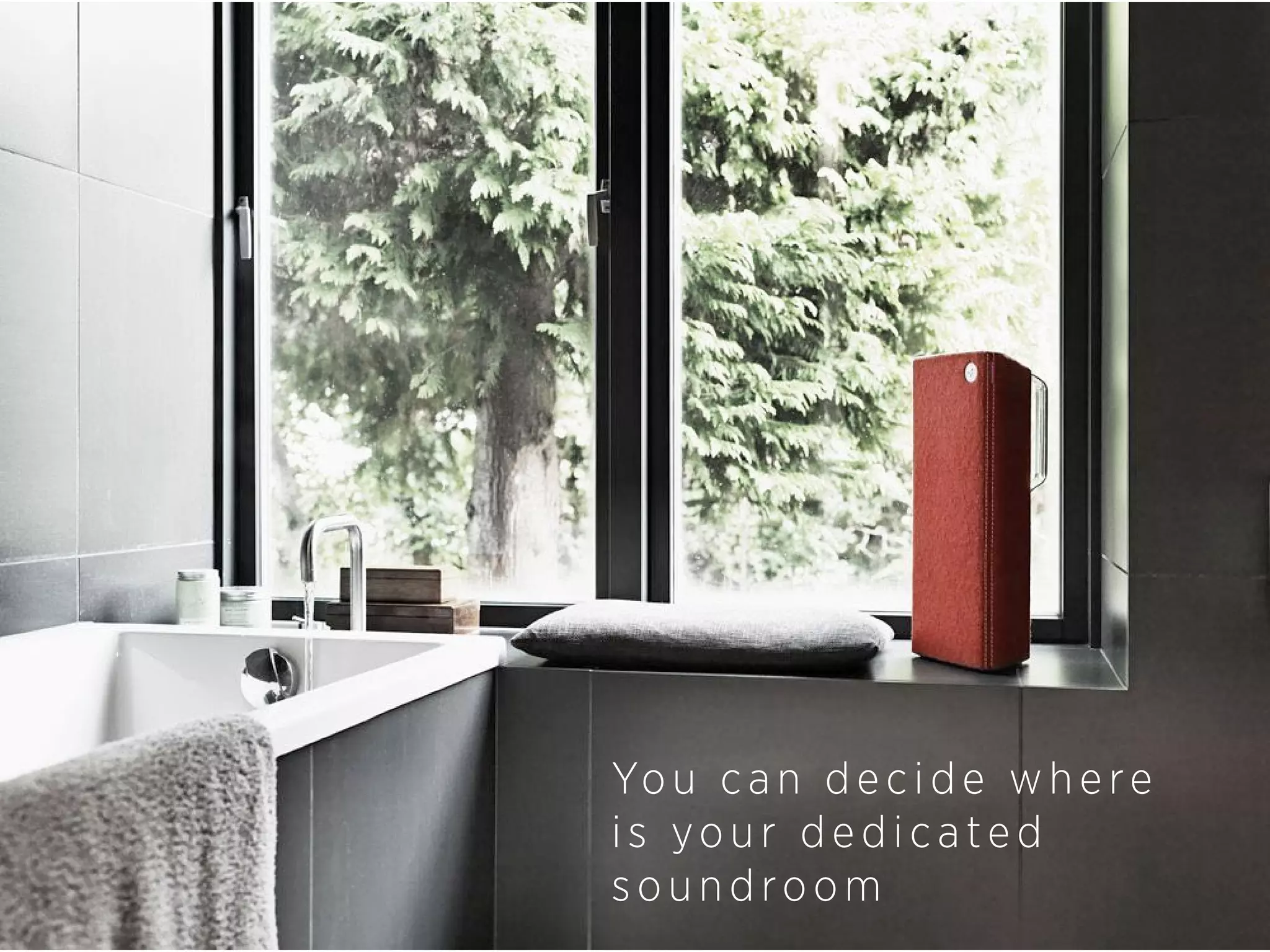 Yo u c a n d e c i d e w h e r e
is your dedicated
soundroom

 