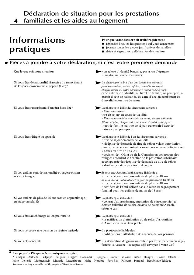 Caf Declaration Ressources Etranger Caf Declaration Ressources Etranger