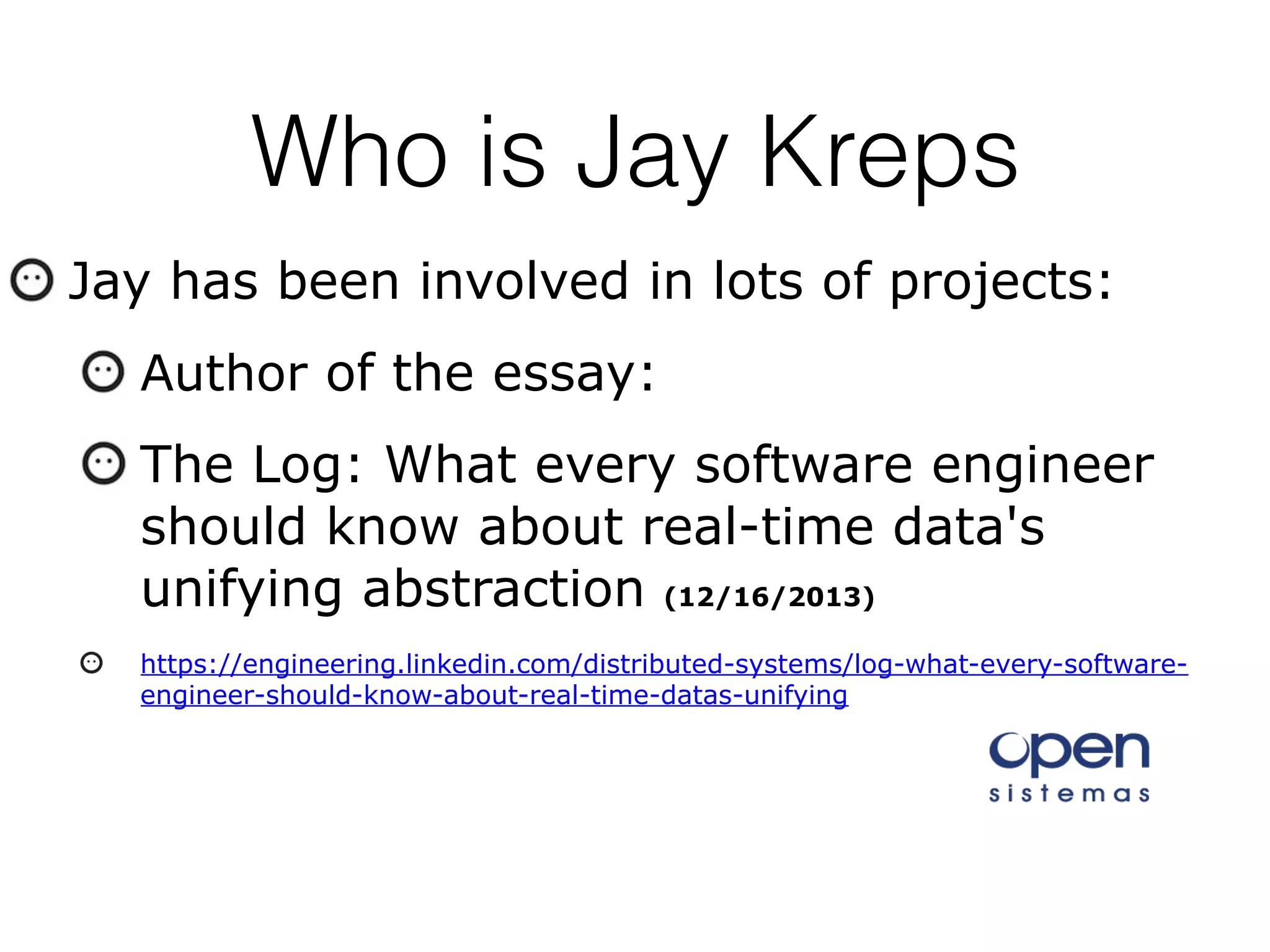 Librecon 2016 bilbao: kappa architecture IoT of the cars | PDF
