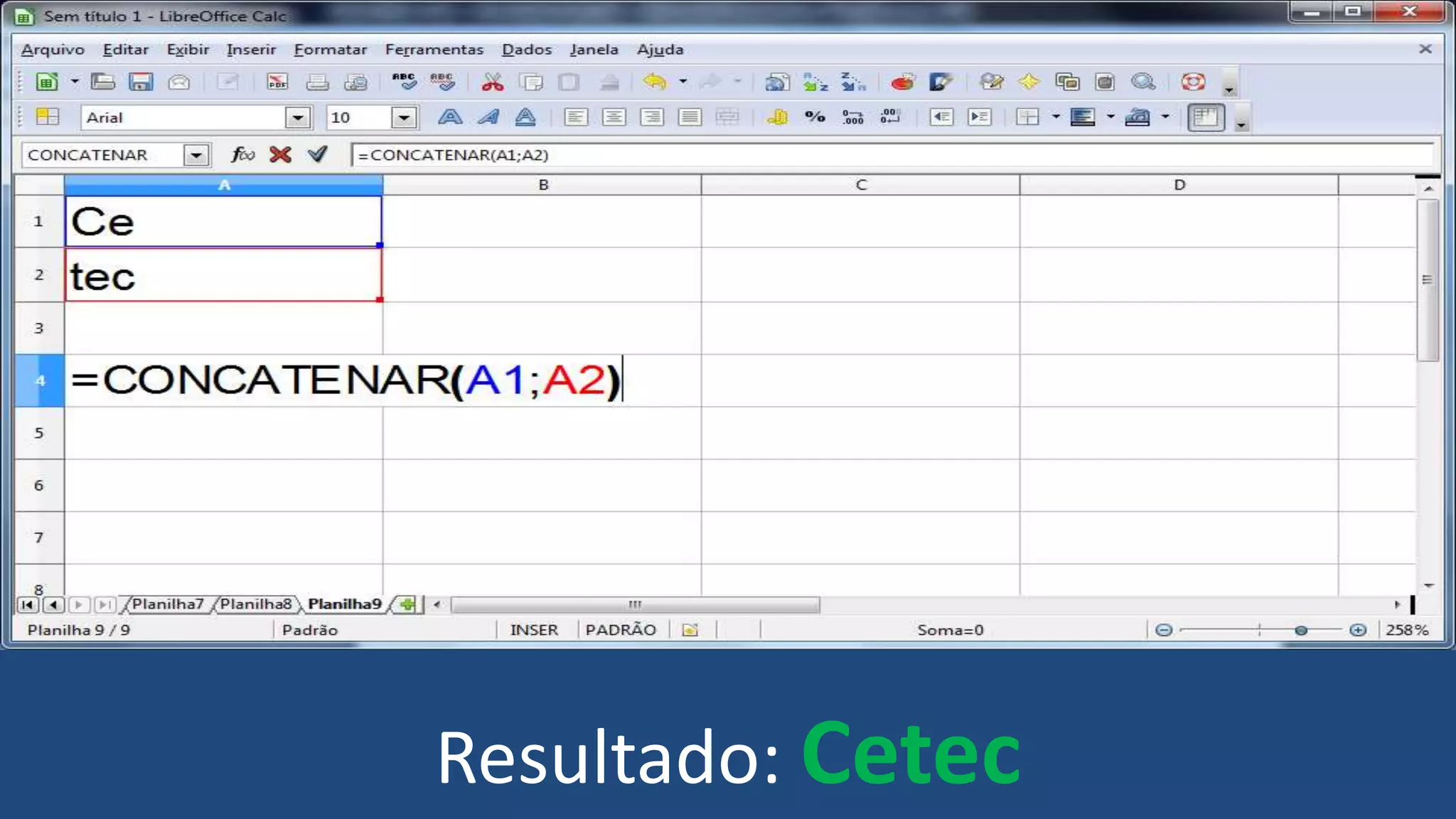 Resultado: Cetec
 