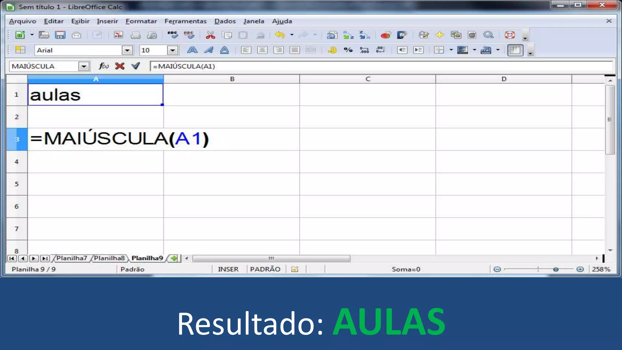 Resultado: AULAS
 