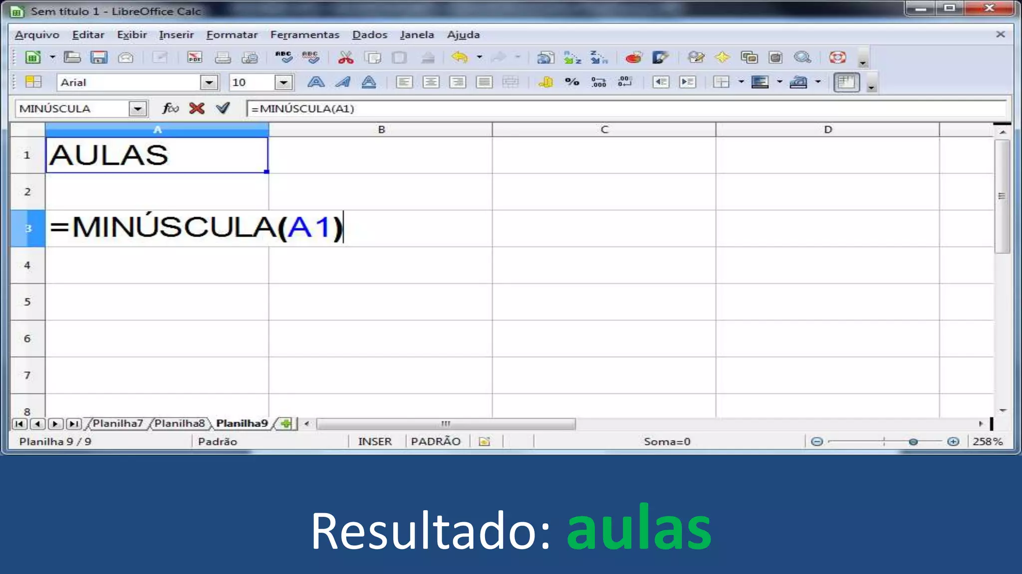 Resultado: aulas
 