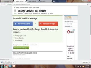 Libre office descarga