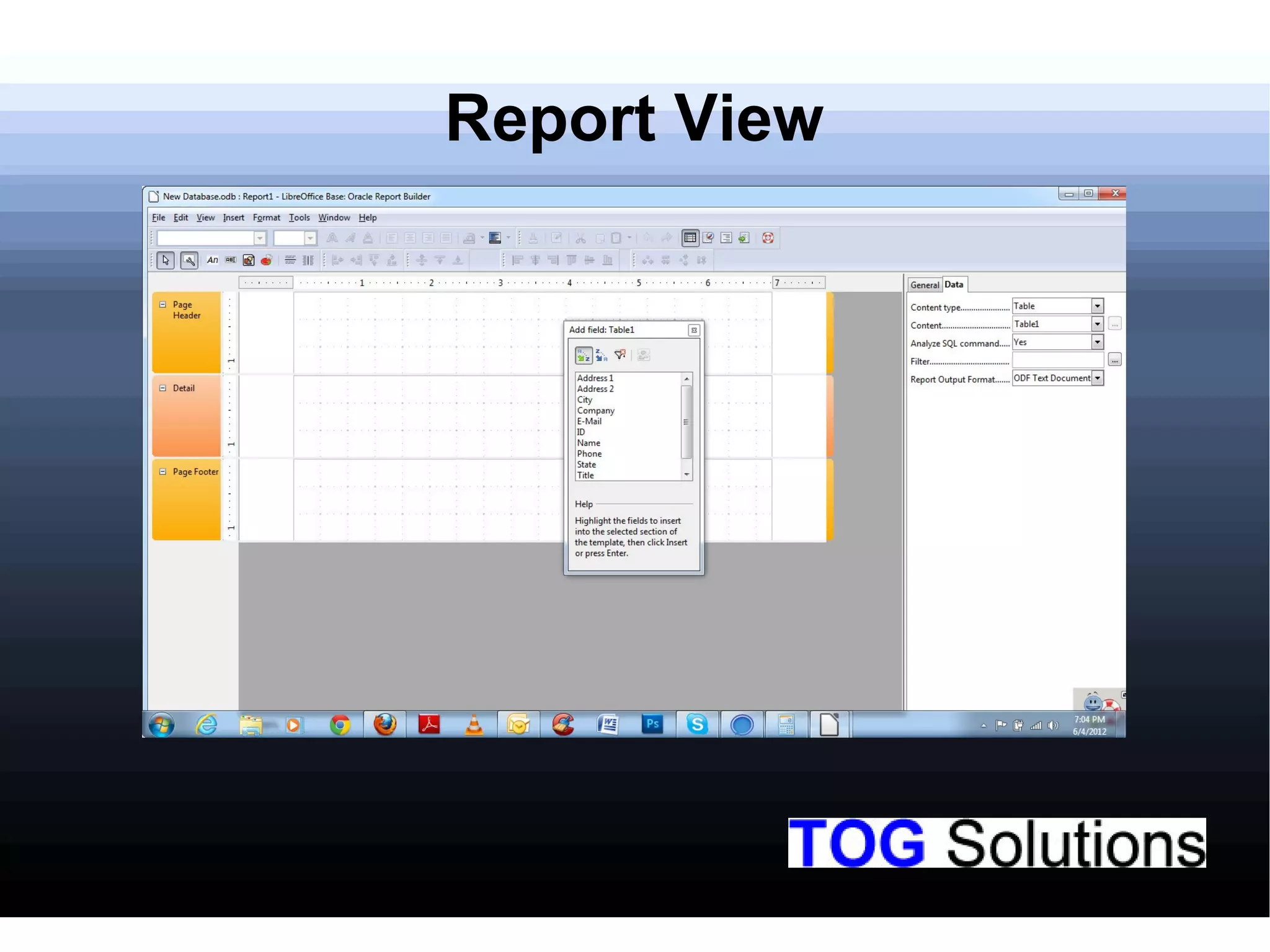 Report View