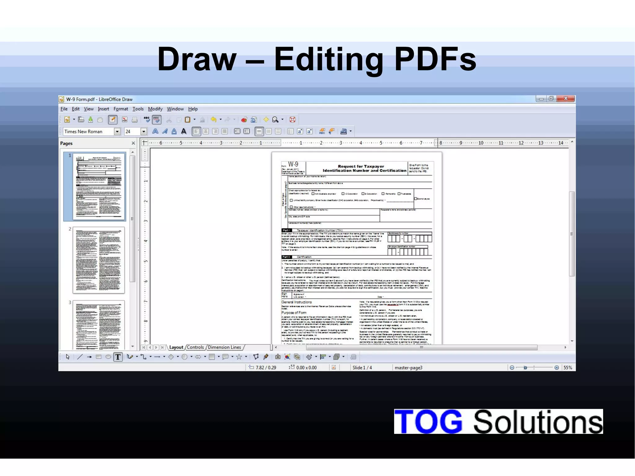 Draw – Editing PDFs