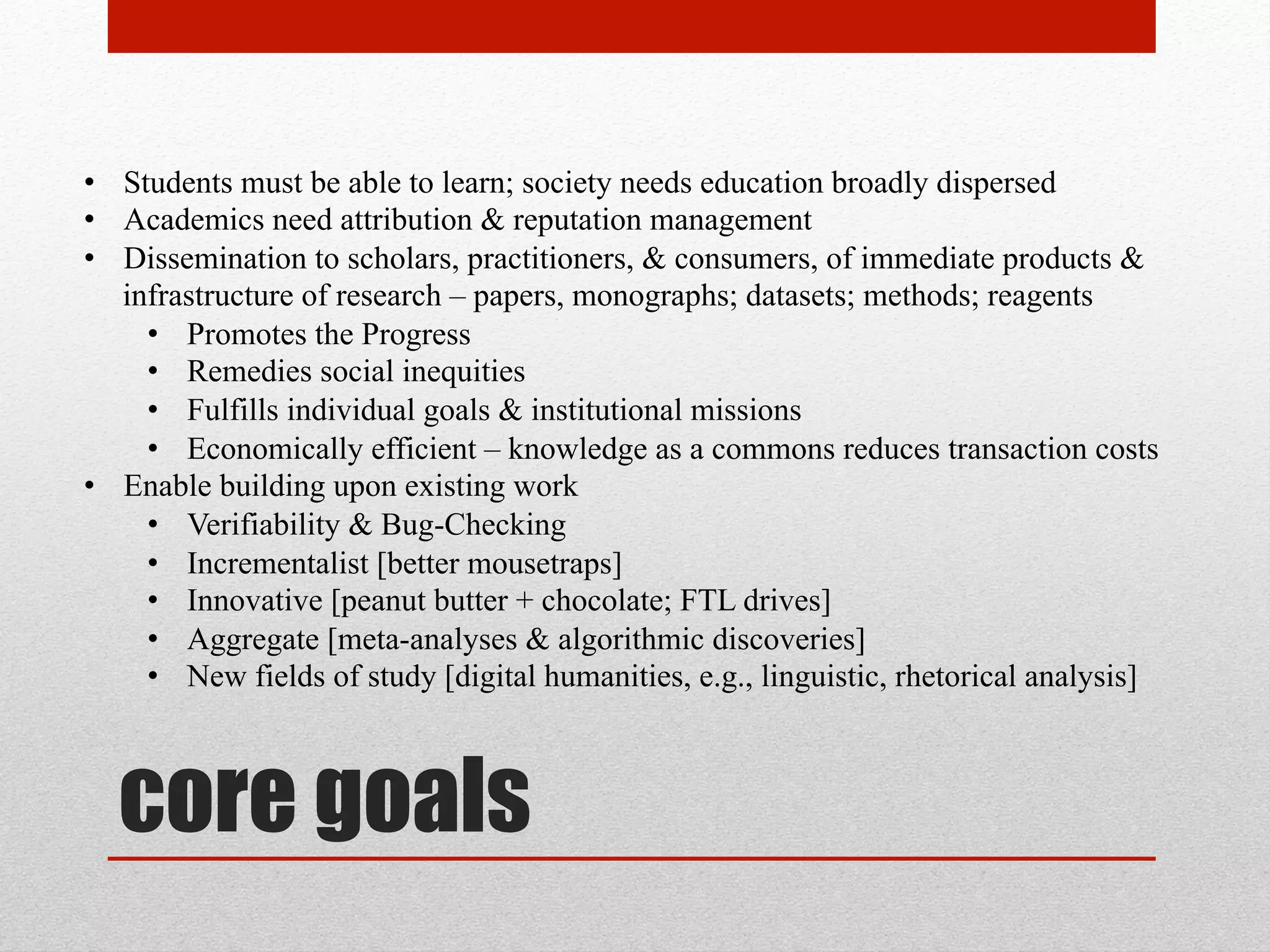 MANY QUESTIONS REMAIN
Challenges & lessons we may draw
from F/OSS and other open projects
 