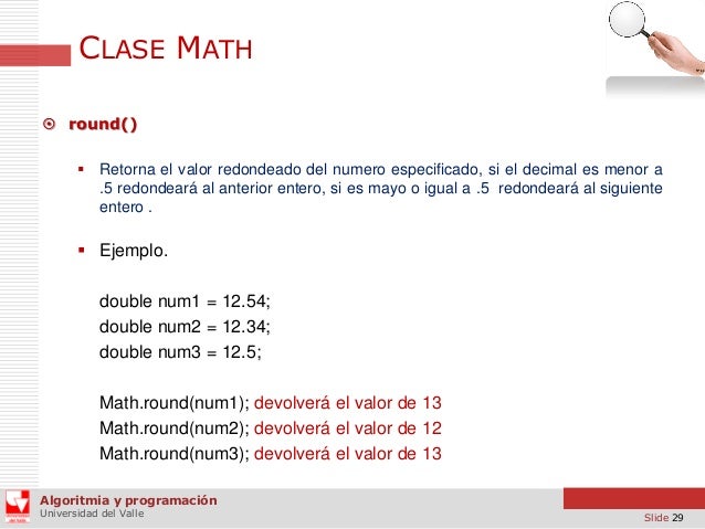 Librería String, Math de Java