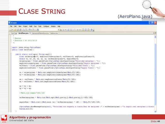 Librería String, Math de Java