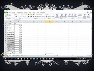 Libreta de calificaciones en Power Point.