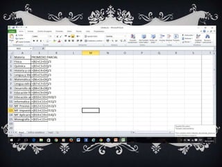 Libreta de calificaciones en Power Point.