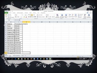 Libreta de calificaciones en Power Point.