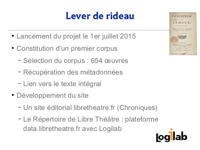 Libre Theatre Plateforme Facilitant L Acces Gratuit Aux Textes De Th