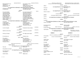 (INDICANDO VIOLETTA)                                 (INDICANDO A VIOLETTA)                                           (S’AVVIANO ALLA PORTA DI MEZZO,            (VAN ACERCÁNDOSE TODOS A LA PUERTA CENTRAL.
      Poichè quell’occhio al core                                 pues su flecha, al corazón                                                       MA VIOLETTA, COLTA DA SUBITO PALLORE, DICE...)         VIOLETA, PRESA DE UNA SÚBITA PALIDEZ, EXCLAMA...)
      Onnipotente va.                                             omnipotente va.                                                                                                           VIOLETTA
      Libiamo, amor fra i calici                                  Libemos... amor, entre los cálices,                              Ohimè...!                                                           ¡Ay de mí!
      Più caldi baci avrà.                                        más cálidos besos hallarás.
                                                                                                                                                                     TUTTI (SENZA VIOLETTA)   - TODOS (EXCEPTO VIOLETTA)
                         TUTTI (SENZA VIOLETTA EDALFREDO) - TODOS (EXCEPTO VIOLETTA Y ALFREDO)                                     Che avete...?                                                       ¿Qué tenéis...?
      Ah! Libiam, amor fra i calici                               ¡Ah! ¡Bebamos! Amor, entre los cálices
                                                                                                                                                                                            VIOLETTA
      Più caldi baci avrà.                                        más cálidos besos hallarás.
                                                                                                                                   Nulla, nulla.                                                       Nada, nada.
                                                             VIOLETTA
                                                                                                                                                                     TUTTI (SENZA VIOLETTA)   - TODOS (EXCEPTO VIOLETTA)
                                                          (S’ALZA)                                                      (EN PIÉ)
      Tra voi saprò dividere                                       Con vosotros sabré compartir                                    Che mai v’ arresta...?                                              ¿Qué os retiene...?
      Il tempo mio giocondo;                                       Mi momento de felicidad.                                                                                                 VIOLETTA
      Tutto è follia nel mondo                                     Todo es locura en el mundo,                                                                               (FA QUALCHE PASSO)                                         (DA ALGUNOS PASOS)
      Ciò che non è piacer.                                        todo lo que no es placer.                                       Usciamo...                                                          Salgamos...
      Godiam, fugace e rapido                                      Gocemos, pues fugaz, efímera                                                                (È NUOVAMENTE OBBLIGATA A SEDERE)                 (DE NUEVO, SE VE OBLIGADA A SENTARSE)
      È il gaudio dell’amore;                                      es la exaltación del amor.                                      Oh, Dio...!                                                     ¡Oh, Dios mío...!
      È un fior che nasce e muore,                                 Es una flor que nace y muere,                                                         TUTTI (SENZA VIOLETTA ED ALREDO) - TODOS (EXCEPTO VIOLETTA Y ALFREDO)
      Nè più si può goder.                                         y ni siquiera se puede disfrutar.                               Ancora...!                                                      ¡Otra vez...!
      Godiam... c’invita un fervido                                Gocemos... Nos invita un ferviente,
                                                                                                                                                                                            ALFREDO
      Accento lusinghier.                                          lisongero acento.
                                                                                                                                   Voi soffrite?                                                     ¿Sufrís?
                          TUTTI (SENZA VIOLETTA EDALFREDO) - TODOS (EXCEPTO VIOLETTA Y ALFREDO)
      Ah! Godiamo...                                               ¡Sí, gocemos!                                                            TUTTI (SENZA VIOLETTA,ALREDO ED IL        CORO) - TODOS (EXCEPTO VIOLETTA, ALFREDO Y EL CORO)
      La tazza e il cantico                                        Las copas y los cantos                                          Oh, ciel...! Ch’è questo?                                         ¡Dios santo! ¿Qué te ocurre?
      La notte abbella e il riso;                                  la noche embellecen, y la risa.
      In questo paradiso                                           Que en este paraíso                                                                                                      VIOLETTA
      Ne scopra il nuovo dì.                                       nos descubra el nuevo día...                                    Un tremito che provo...                                             Me siento temblar...
                                                             VIOLETTA                                                              Or là passate...                                                    Ahora, pasad allí...
                                                     (AD ALFREDO)                                                  (A ALFREDO)                                              (INDICA L’ALTRA SALA)                        (INDICA LA OTRA SALA)
      La vita è nel tripudio.                                               El sentido de la vida es el placer.                    Fra poco anch’io sarò...                                  Dentro de poco, iré yo también...
                                                                                                                                                   TUTTI (SENZA VIOLETTA ED ALREDO) - TODOS (EXCEPTO VIOLETTA Y ALFREDO)
                                                             ALFREDO
                                                                                                                                   Come bramate...                                           Como deseéis...
                                                      (A VIOLETTA)                                                 (A VIOLETTA)                             (TUTTI PASSANO NELL’ALTRA SALA,                       (TODOS PASAN A LA OTRA SALA;
      Quando non s’ami ancora.                                              Cuando aún no se ha amado.                                                           MENO ALFREDO E VIOLETTA)                          EXCEPTO ALFREDO Y VIOLETTA)
                                                             VIOLETTA
                                                     (AD ALFREDO)                                                  (A ALFREDO)                               SCENA 3                                                  ESCENA 3
      Non dite a chi l’ignora.                                              No lo digáis a quien lo ignora.
                                                                                                                                                                                            VIOLETTA
                                                             ALFREDO
                                                                                                                                                          (S’ALZA E VA A GUARDARSI ALLO SPECCHIO)                    (SE INCORPORA Y VA A MIRARSE AL ESPEJO)
                                                      (A VIOLETTA)                                                 (A VIOLETTA)    Oh, qual pallor...!                                                 ¡Oh, qué palidez...!
      È il mio destin così...                                               Mi destino es ése...                                                                (SI VOLGE E S’ACCORGE D’ALFREDO)                            (SE VUELVE Y REPARA EN ALFREDO)
                                                          TUTTI   - TODOS                                                          Voi qui...!                                                         ¡Vos aquí...!
      Ah, sì, godiamo...                                                    Ah, sí, disfrutemos...                                                                                          ALFREDO
      La tazza e il cantico                                                 Las copas y los cantos                                 Cessata è l’ansia                                                   ¿Se ha calmado ya la angustia
      La notte abbella e il riso;                                           la noche embellecen, y la risa.                        Che vi turbò?                                                       que os turbó?
      In questo paradiso                                                    Que en este paraíso
      Ne scopra il nuovo dì.                                                Nos descubra el nuevo día...                                                                                    VIOLETTA
                                                                                                                                   Sto meglio.                                                         Estoy mejor.
                                    (S’ODE MUSICA DALL’ALTRA SALA)                          (DESDE LA OTRA SALA, SE OYE MÚSICA)                                                             ALFREDO
                                                                                                                                   Ah, in cotal guisa                                                  ¡Ah, esta vida
                             VALZER E DUETTO                                              VALS Y   DUETTO                          V’ucciderete...                                                     os matará...!
                                     TUTTI (SENZA VIOLETTA)     - TODOS (EXCEPTO VIOLETTA)                                         Aver v’è d’uopo cura                                                Habríais de cuidar un poco
      Che è ciò?                                                         ¿Qué es eso?                                              Dell’esser vostro...                                                de vos misma...
                                                             VIOLETTA                                                                                                                       VIOLETTA
      Non gradireste ora le danze?                                   ¿No os agradaría bailar ahora?                                E lo potrei?                                                        ¿Acaso podría?
                                     TUTTI (SENZA VIOLETTA) - TODOS (EXCEPTO VIOLETTA)                                                                                                      ALFREDO
      Oh, il gentil pensier....!                                     ¡Oh, qué oportuna idea!                                       O, se mia foste,                                                    ¡Oh, si fuéseis mía
      Tutti accettiamo.                                              Aceptamos todos.                                              Custode io veglierei pe’ vostri                                     yo velaría, custodio,
                                                                                                                                   Soavi dì                                                            cada uno de vuestros días.
                                                             VIOLETTA
      Usciamo dunque...                                                     Salgamos, pues...                                                                                               VIOLETTA
                                                                                                                                   Che dite...? Ha forse                                               ¿Qué decís...? ¿Es que, acaso,


6 / La Traviata                                                                                                                                                                                                                                      La Traviata / 7
 