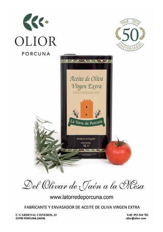 Aceite de Oliva Virgen Extra 1 Litro - La Torre de Porcuna