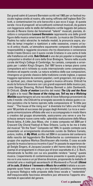 Cori a palazzo 2012 | PDF