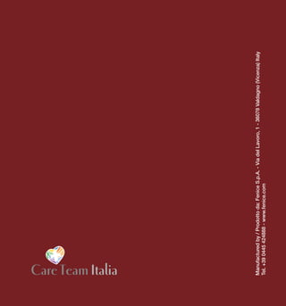 Manufactured by / Prodotto da: Fenice S.p.A. - Via del Lavoro, 1 - 36078 Valdagno (Vicenza) Italy
Tel. +39 0445 424888 - www.fenice.com
 
