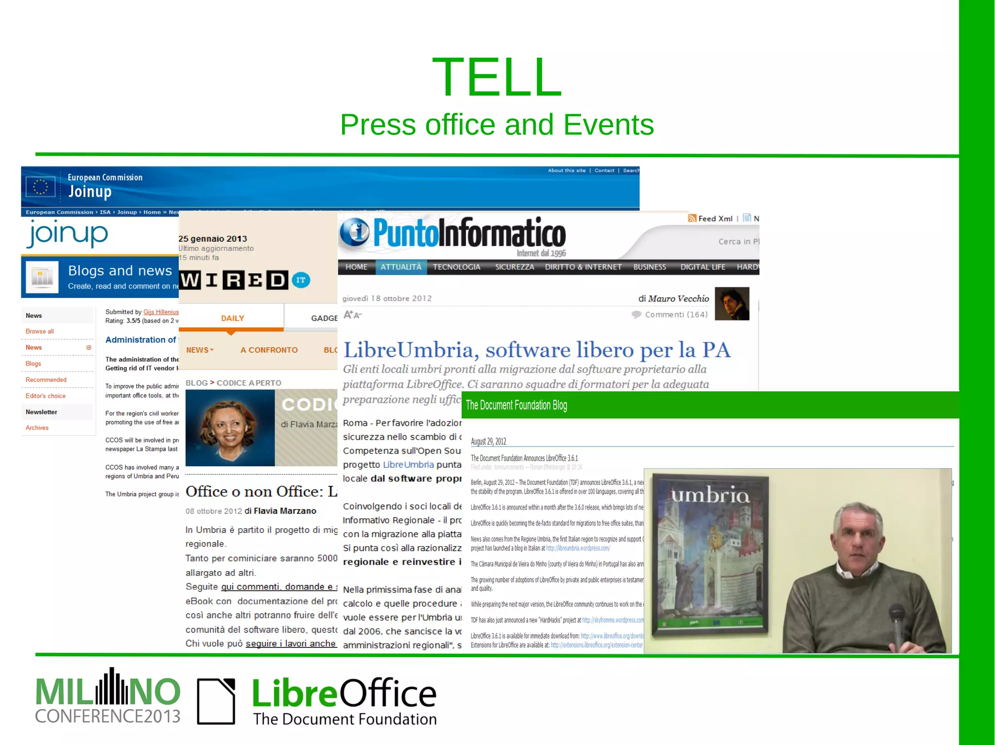 TELL
Press office and Events
 