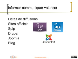 Soutien aux utilisateurs Réalisation de tutoriaux 