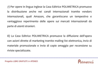 Progetto "Libri Gratuiti In Ateneo"