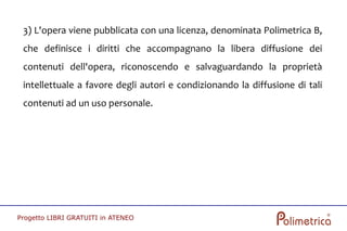 Progetto "Libri Gratuiti In Ateneo"
