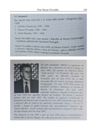 Prof. Hasan Cërvadiku 165
 