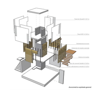 Axonometría explotada general
 