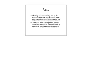 Why libraries should embrace Linked Data