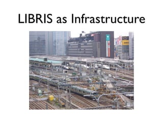LIBRIS as Infrastructure
 