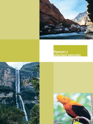 Riquezas y
atractivos naturales
 