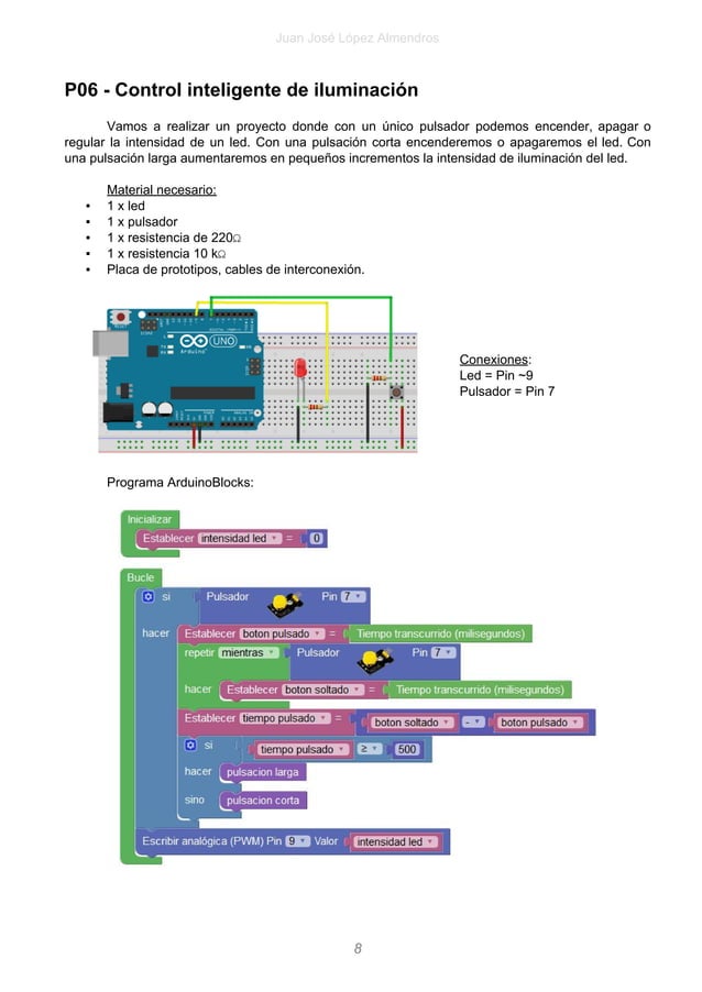 Libro arduino blocks 40 proyectos resueltos | PDF image.