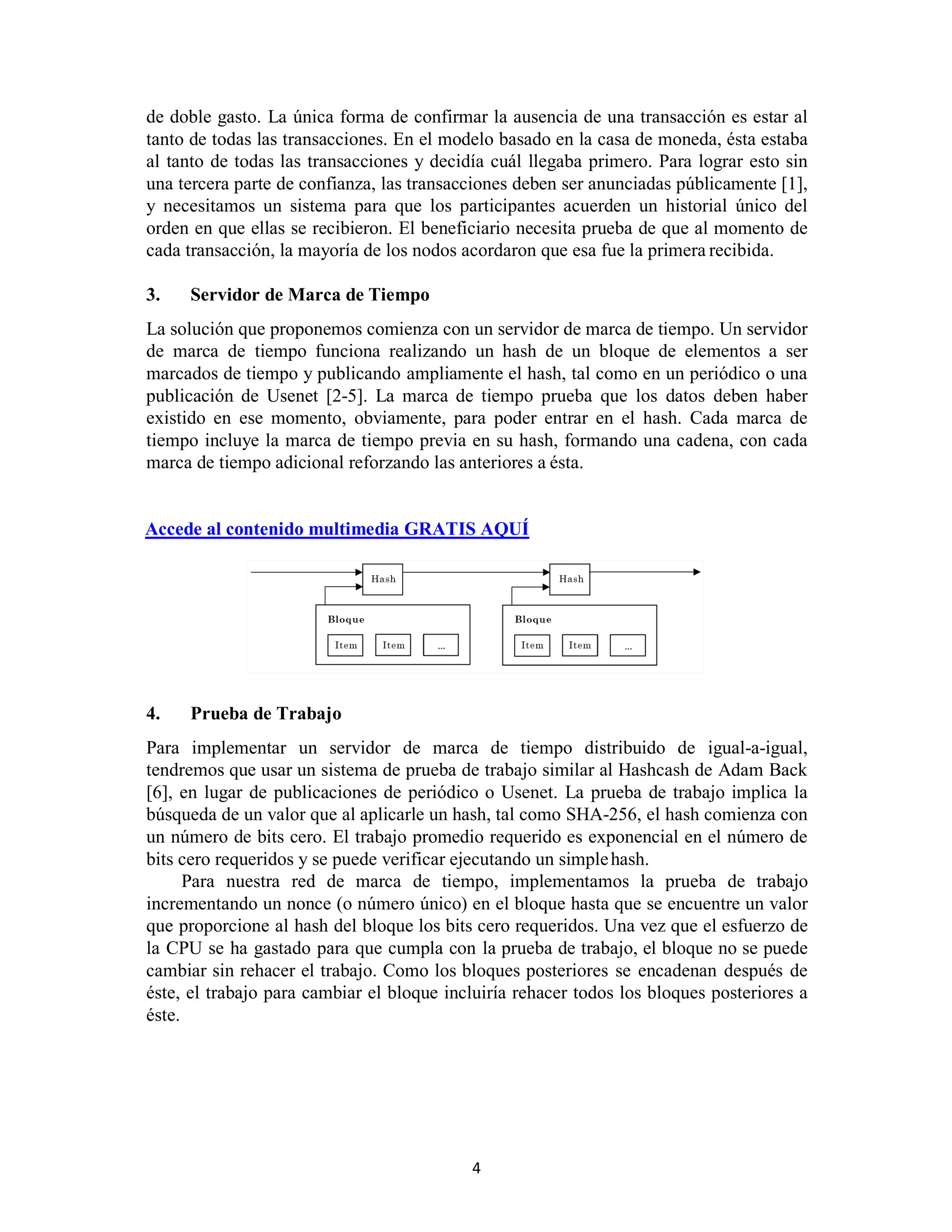 EL LIBRO BLANCO DEL BITCOIN | PDF