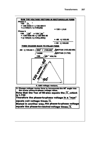 Figure
9-5
Solve
for
motor
coil
voltage
given
delta-connected
generator
coil
voltage
and
wiring
connection
diagram.
263
 