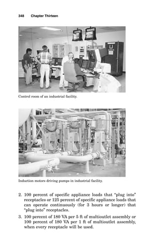 Figure
13-7
Solve
for
the
conductor
size
and
overcurrent
device
rating
for
a
commercial
lighting
load.
344
 