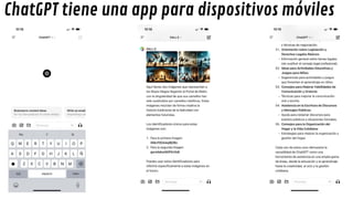 ChatGPT tiene una app para dispositivos móviles
 