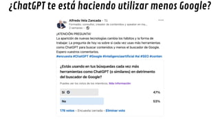 ¿ChatGPT te está haciendo utilizar menos Google?
 