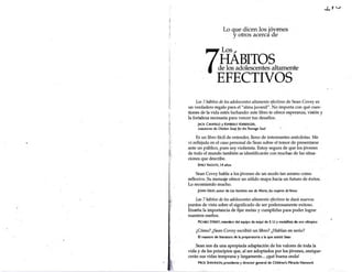 Libro   los 7 habitos de los adolecentes