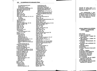 1
I
,	

266

La enselfanza de la educación flslca

en el estilo de descubrimiento


guiado, 218-219

uso del tema en, 249-251


VS. movimientos seleccionados, 243


Movimientos humanos, 243, 244

Movimientos seleccionados. 244

Muse, M.B., 283

Nash, J.B., 283

Natación, 220

Neilson, N.P., 283

Nissen, Hartvig. 283


Nilcon, John E.. 283

Noción de no·controversia, 144, 145, 147,

207,269
Ver también:
Estilo de inclusión


Normas estéticas, 49

Objetivos, 20


Observador, 82-85

Opciones de organización, 183-190


Oxendine, Joseph 8., 283

Pabellón, 271-272

Parker, M., 280

Plaget, Jean, 283


Pichert, J.w., 280

Pieron, M., 280

Plan de lección, 54-57

.. Planning-Ioop»


o nexo de planificación, 54, 56

Polya, G., 211 n, 283

Posición, 57, 272

Práctica, estilo de la,

anatomía del, 44

aplicación del, 45

características del, 48

comentarios sobre el, 57

descripción de un episodio en el, 45

fichas de tareas para el, 60

planes de lección para el, 54·55

selección y diseño del contenido para

el,49

y canales de desarrollo, 59

Preguntas, procedimientos para
responder a las, 92·95

Principios biomédicos, 49

Principios quinesiológicos, 49-50

Proceso convergente, 198

Proceso de diseño de problemas, 227-248

comunicación verbal para el, 252·254

Proceso de indagación, 196

Proceso de ramificación, 231

Proceso de reducción, 227

Proceso divergente, 198

Producción cognitiva, 226

Programa individualizado,

aplicación del, 259

canales de desarrollo en, 260

diseño del alumno,

el estilo del, 257

objetivos del, 257

Pugno, L., 282

Raths, Louis, 283

Recíproco, el estilo

anatomía del, 82

aplicación de, 83

canales de desarrollo en, 96


caracterrsticas de, 86

comentarios sobre, 89

comunicación verbal, 89-90

descripción de un episodio en, 83

fichas de criterios para, 87, 98

interpretaciones erróneas sobre, 93

objetivos de, 81

selección y diseño de contenidos, 86

técnicas de emparejamiento, 91-92

Resolución de problemas consecutivos,
230-232

Riceio, A.C., 283

Riesgos de lo desconocido, 251

Rife, F., 279

Rogers, Carl, 283

Rol del profesor en las demostraciones, 194

Salto de potro, 239-241

Sanborn, M.A., 283

Schwab, Joseph J., 283

Selección del estilo de enseñanza, 273-276

Sensación quinestética, 129

Señal de mando, 29

Shaw, John, 284

Shiriey, L.L., 280

Shoben, Edward Joseph, 284

Sieden1op, D., 280

Singer, Robert N., 284

Skinner, S.F., 284

Smith, Othanel, 284

Solución de problemas en grupo, 255

S1ebbing, Susan L., 284

Sund, R.B., 281

Surber, J.R., 280

Taba, Hilda, 284

Tabla de diseño de problemas, 233, 237

Tabla de factores, 148-151

Tablón..informativo en la pared, 59

Tareas fijas, 49

Tarjeta de criterios Ver: Ficha de criterios

Tarjetas de tareas. Ver: Fichas de tareas.

Técnicas de emparejamiento, 91-92

Telama, R., 280

Tema, 249-251

Tema de las idiosincrasias, 20

Thomson, Robert,284

Tiempo de espera, 203

Tiempo de intervalo, 59

Tiempo en la tarea, 183

investigación sobre, 276

Tiempo de transición, 59

Tolerancia social, 92-93

Torrance, Paul E., 284

Tousignant, M., 280

Tríada, relación de, 82

Unidad pedagógica, 20

Uniformes, 58

Vannier, M., 284

Vestimenta, 58

Vídeos, 129

Virgilio, S.J., 280

Volteretas, 228-230

Wallis, Earl L., 282

Weil, Marsha, 283

Weston, Arthur, 284

Woodruff, Asahel, 284

Yerg, B.J., 281


atrevida de cómo llevar a la
práctica la Enseñanza de la
Educación Física.
Los profesionales y estu­
diantes de la educación fisica y
el deporte tienen en este libro
una buena fuente de informa­
ción ... y de inspiración.

OTRAS OBRAS DE INTERÉS

SOBRE LA CONDICiÓN

FíSICA

•	 En forma.
•	 Desarrollo muscular.
•	 1000 ejercicios y juegos de
musculación.
•	 1000 ejercicios y juegos de
calentamiento.
•	 Gimnasia. Entrenamiento de
la fuerza.
• Gimnasia	 para problemas de
espalda.
•	 Gimnasia básica.
•	 Stretching.
• Filness. Condición física para
lodos.
•	 Footing - Jogging.
•	 GimnaSia ritmica deportiva.
•	 Gimnasia en la infancia.
•	 Preparación fisica total.
•	 Entrenamiento óptimo.
•	 El entrenador.
•	 La enseñanza de los juegos
deportivos colectivos.
• Psicología del deporte.
• El aprendizaje de las acciones
motrices en el deporte.

b

 