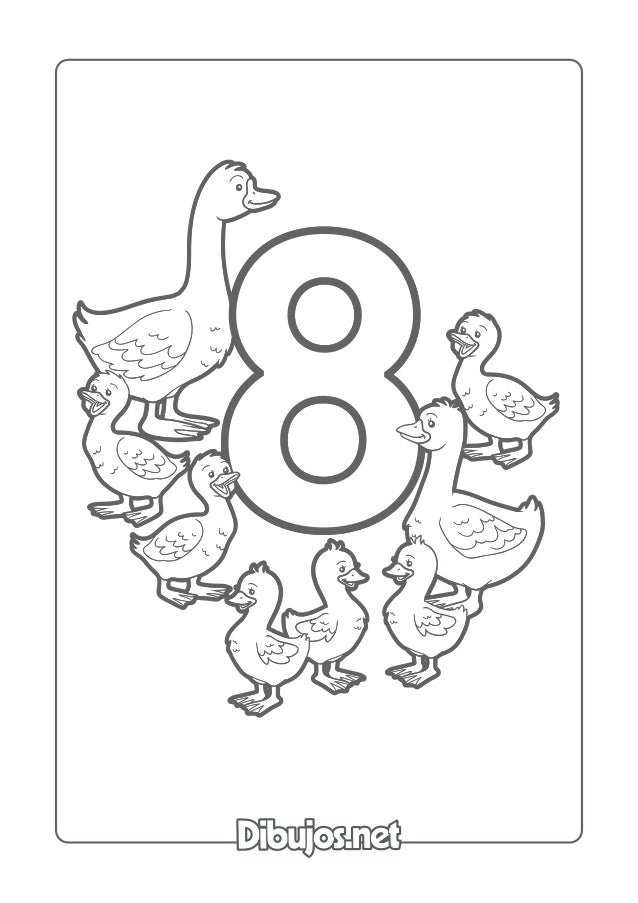 Libro Para Colorear De Los Numeros