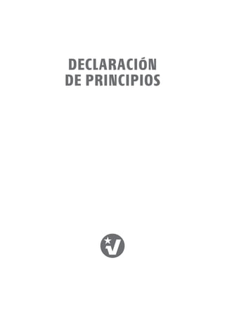 DECLARACIÓN
DE PRINCIPIOS
 