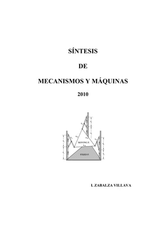 SÍNTESIS

         DE

MECANISMOS Y MÁQUINAS
         2010




                I. ZABALZA VILLAVA
 